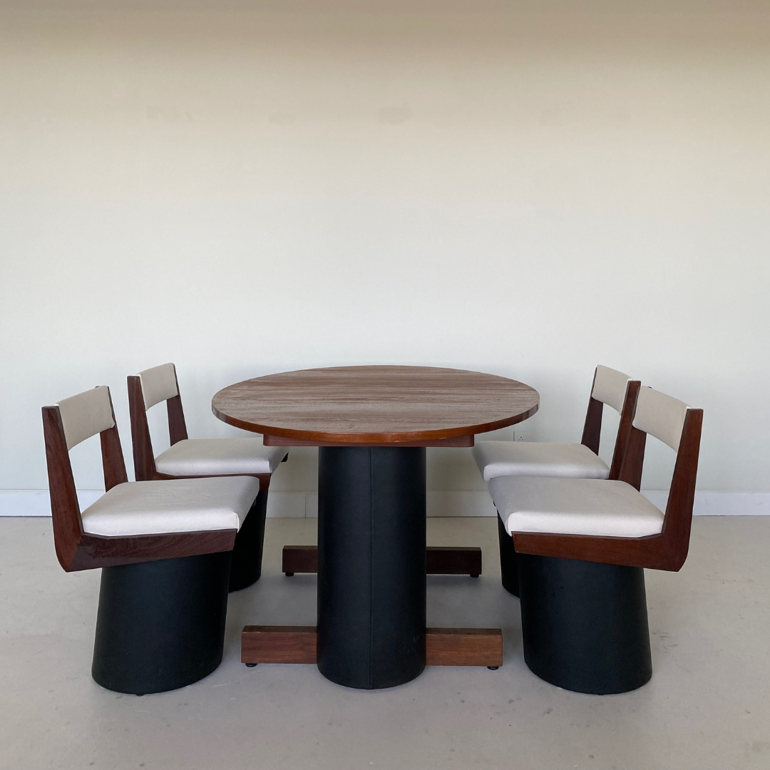 Rare Teak « La Rose » Dining Table by RS Associates, 1973