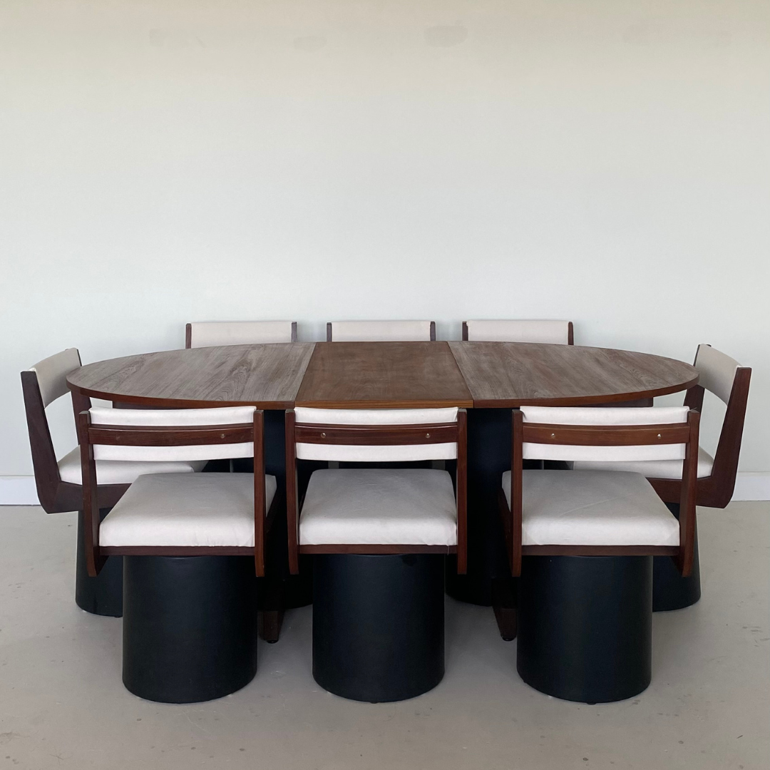 Rare Teak « La Rose » Dining Table by RS Associates, 1973