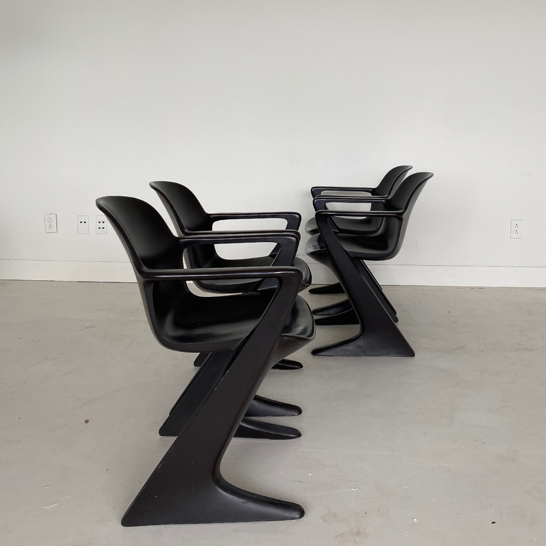 Space Age Kangaroo 'Z Chairs' by Ernst Moeckl for Horn Collection, 1960s, Germany