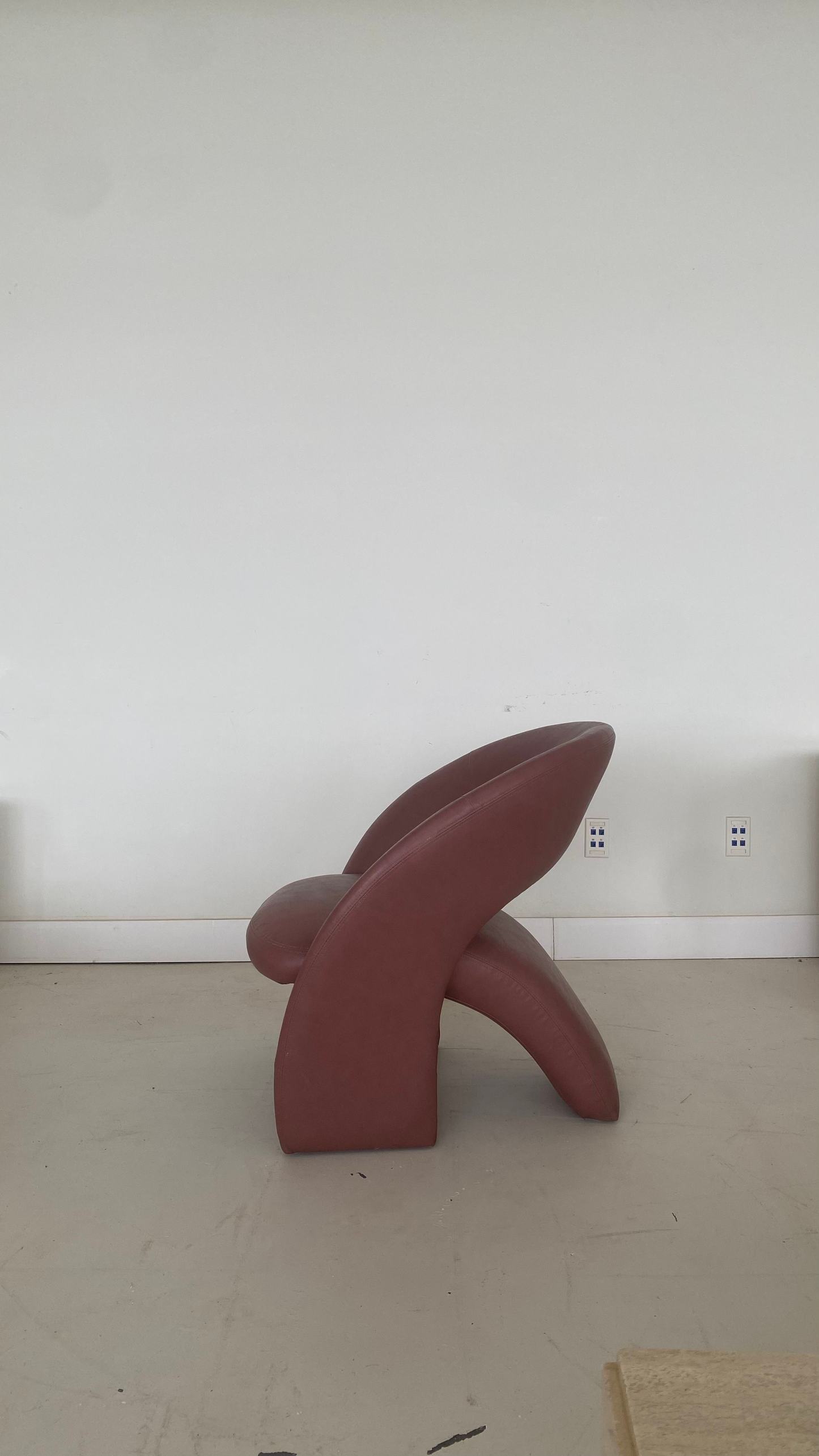Sculptural Post Modern Jaymar Style Tongue Lounge Chair, 1980's