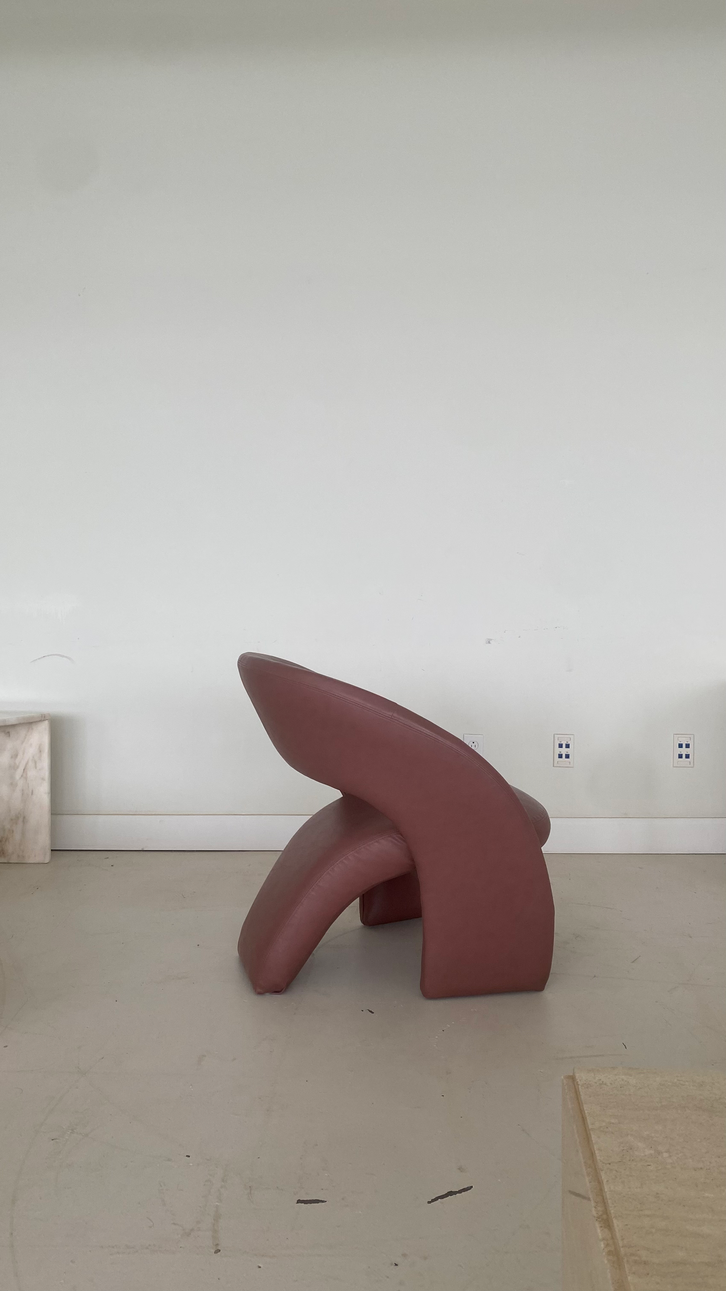 Sculptural Post Modern Jaymar Style Tongue Lounge Chair, 1980's