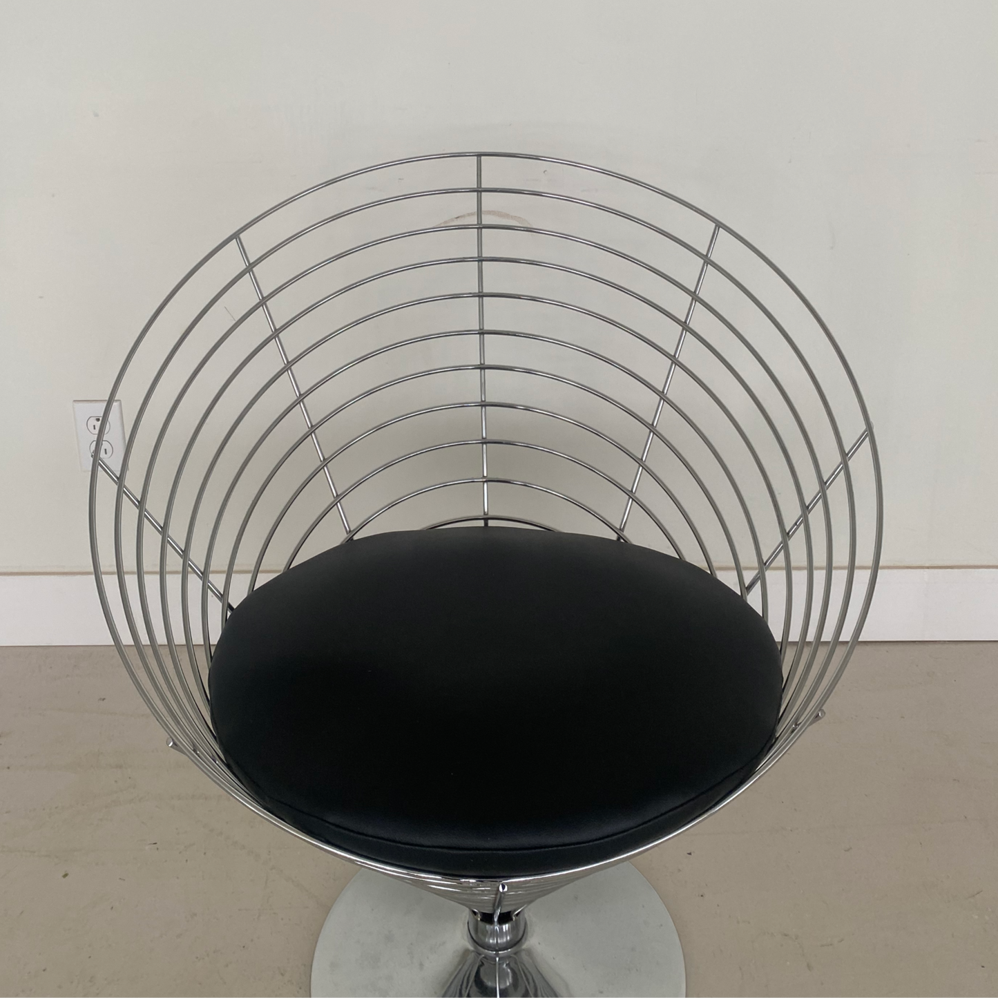 Wire cone chair in the style of Verner Panton